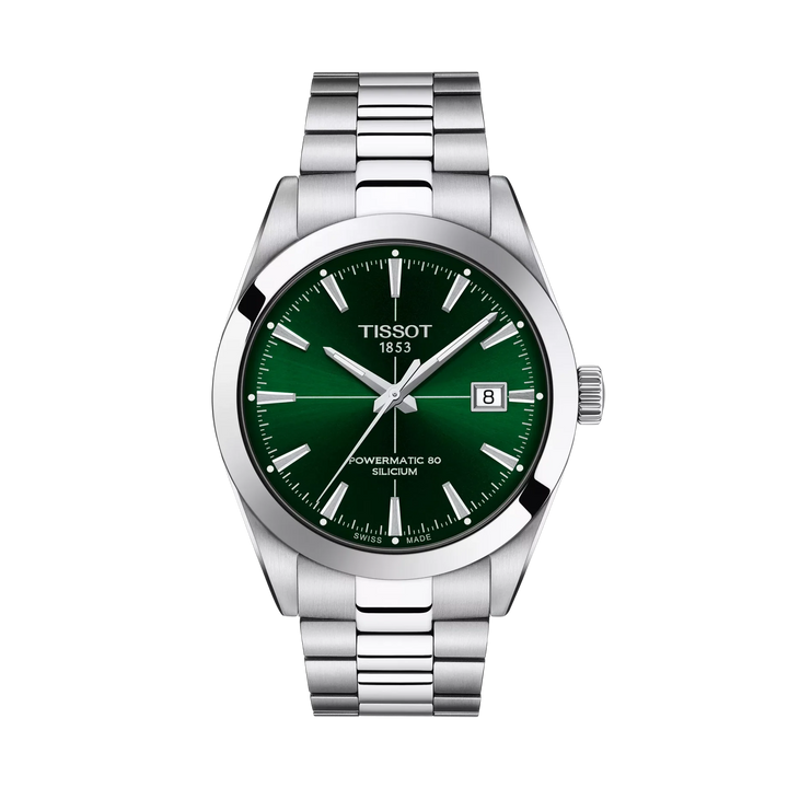Tissot Gentleman 40mm Automatic Green Dial Watch T127.407.11.091.01 – front view