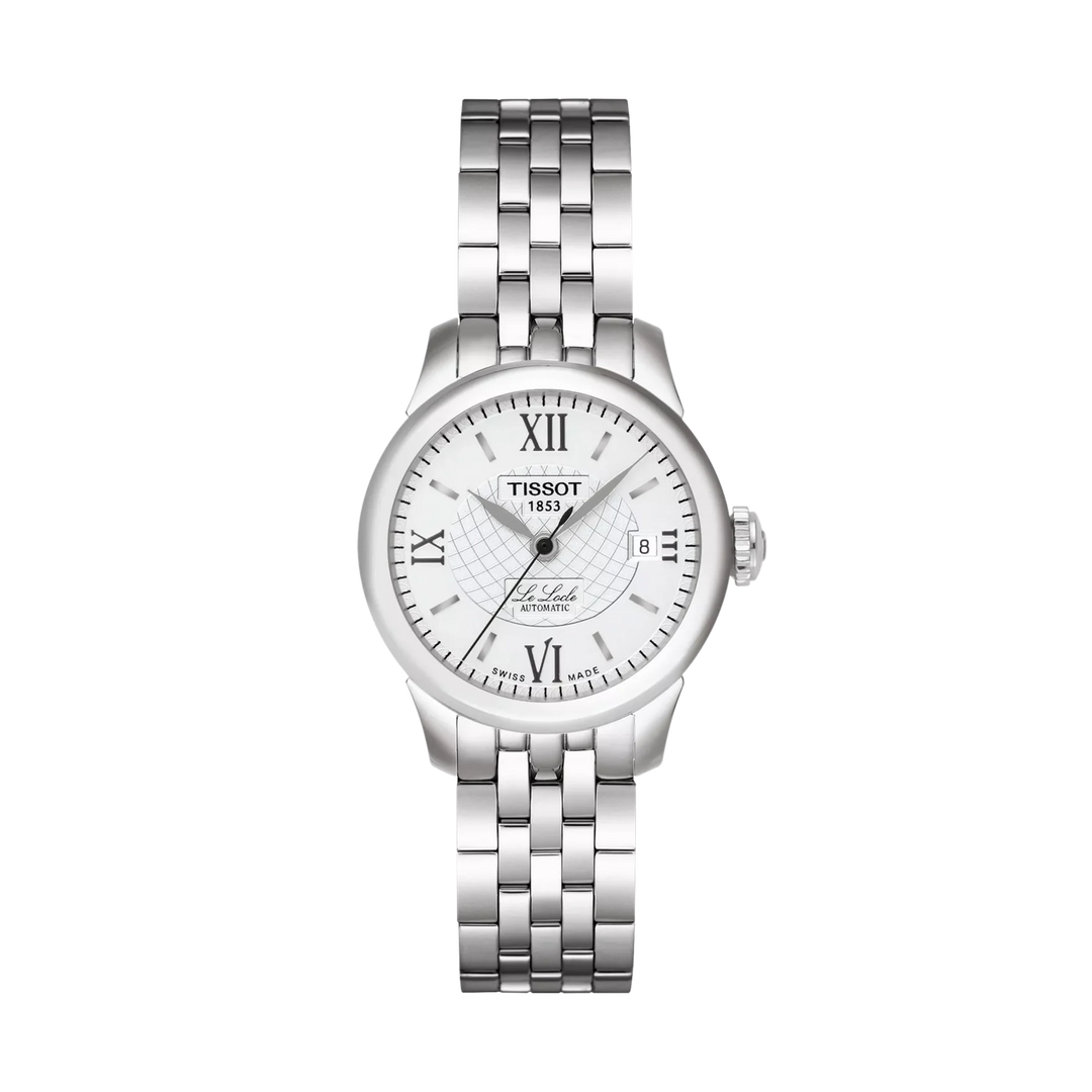 Tissot Le Locle 25.3mm Automatic Silver Dial Watch T41.1.183.33 – front view