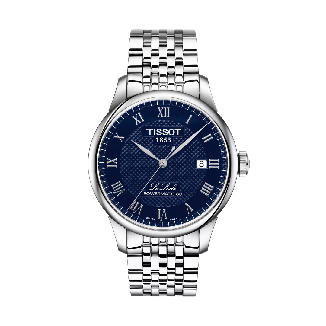 Tissot Le Locle 39.3mm Automatic Blue Dial Watch T006.407.11.043.00 – front view