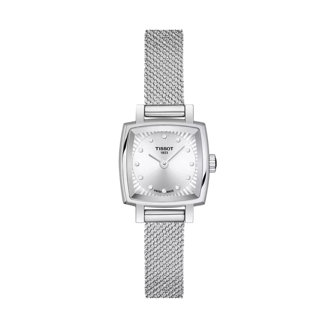 Tissot Lovely Square 20x20mm Quartz Silver Dial Watch T058.109.11.036.00 – front view