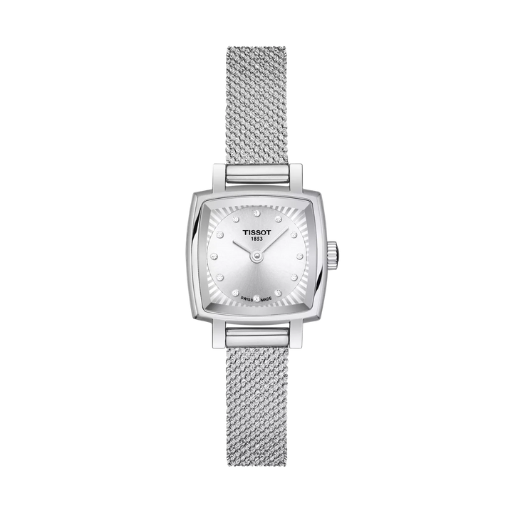 Tissot Lovely Square 20x20mm Quartz Silver Dial Watch T058.109.11.036.00 – front view