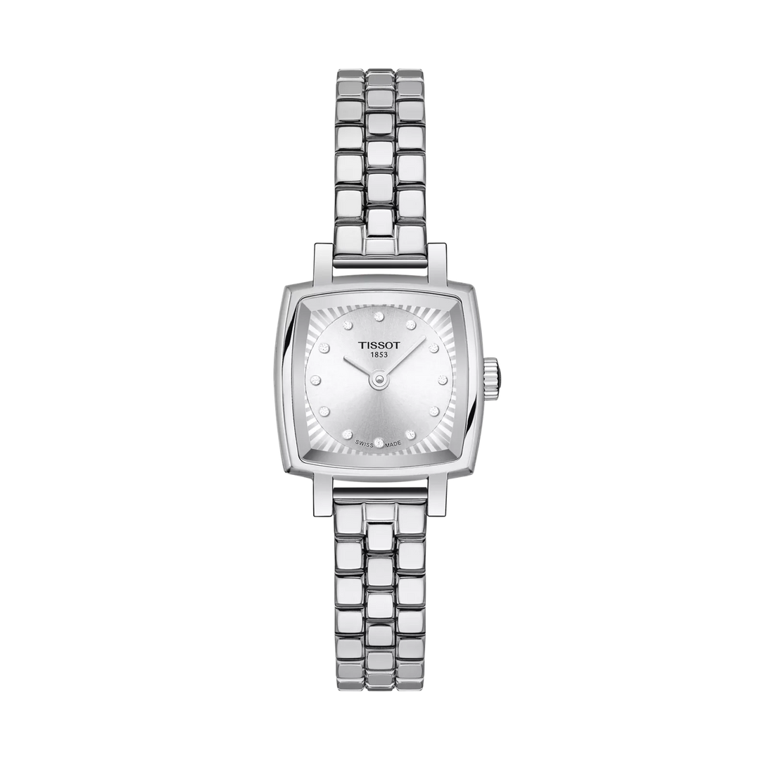 Tissot Lovely Square 20x20mm Quartz Silver Dial Watch T058.109.11.036.01 – front view