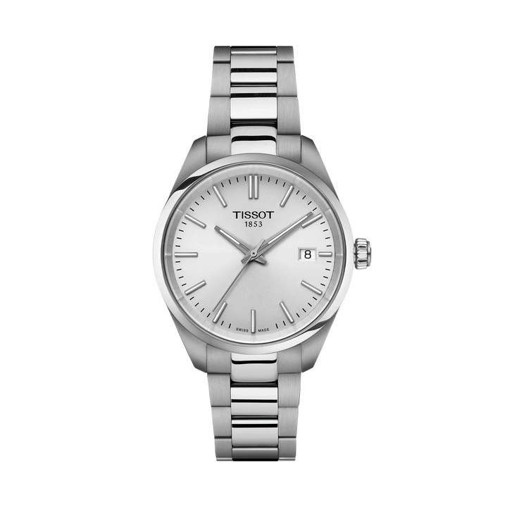 Tissot PR 100 34mm Quartz Silver Dial Watch T150.210.11.031.00 – front view