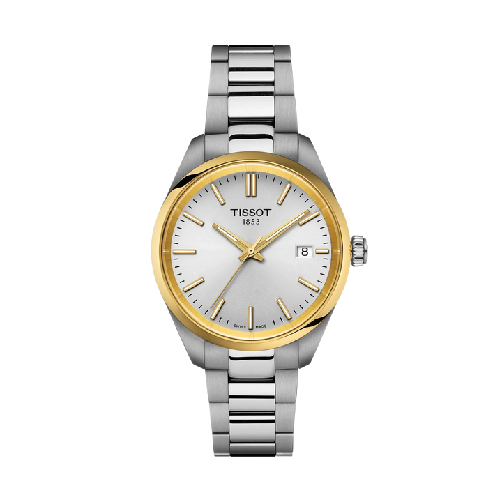 Tissot PR 100 34mm Quartz Silver Dial Watch T150.210.21.031.00 – front view