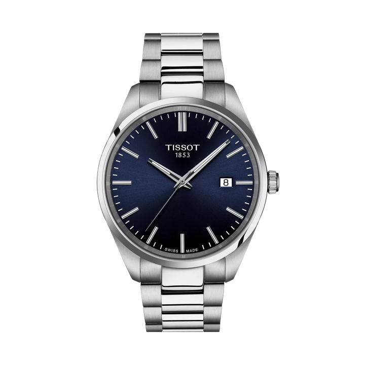 Tissot PR 100 40mm Quartz Blue Dial Watch T150.410.11.041.00 – front view