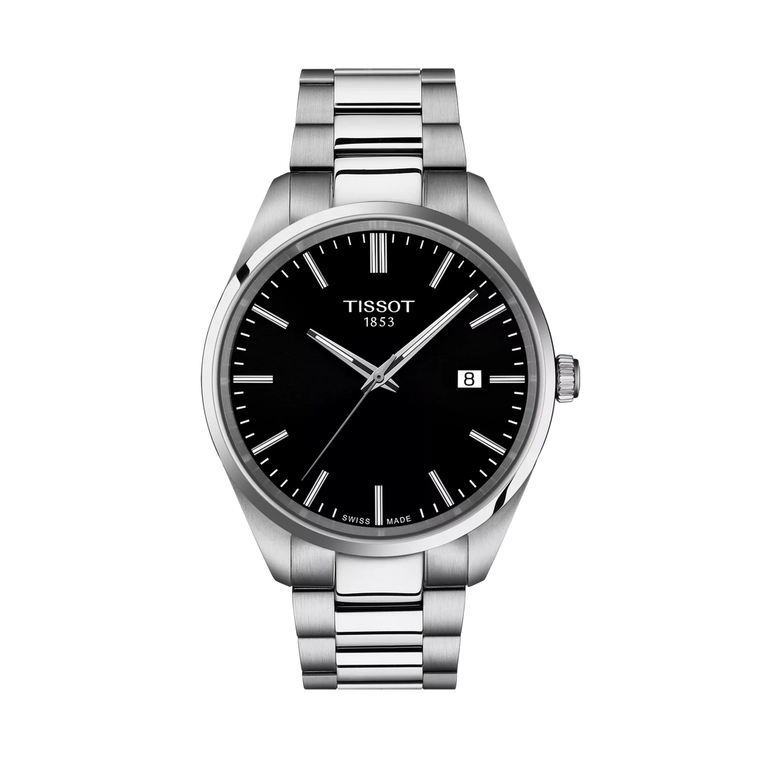 Tissot PR 100 40mm Quartz Black Dial Watch T150.410.11.051.00 – front view