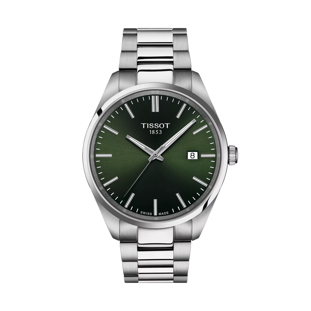 Tissot PR 100 40mm Quartz Green Dial Watch T150.410.11.091.00 – front view