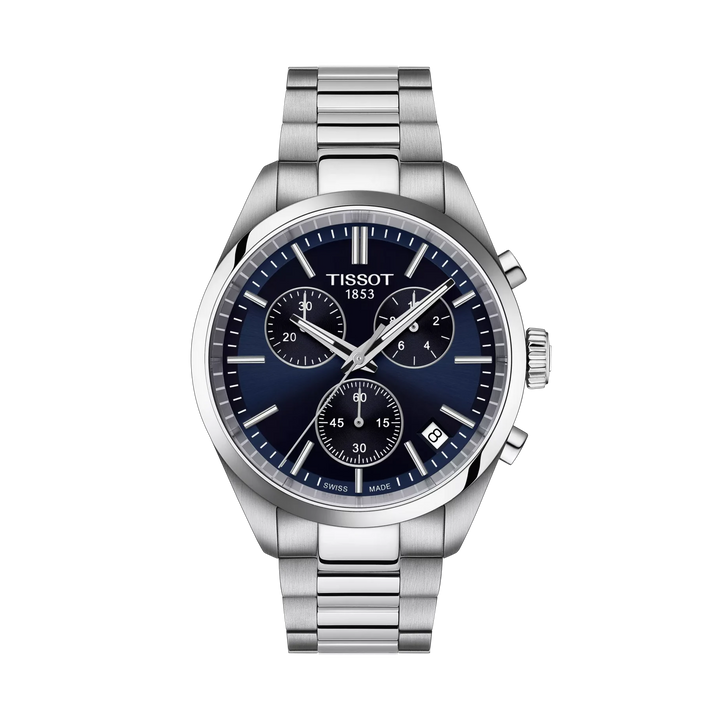 Tissot PR 100 40mm Quartz Blue Dial Watch T150.417.11.041.00 – front view