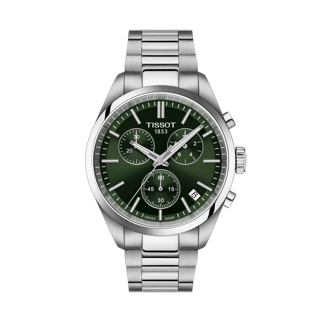 Tissot PR 100 40mm Quartz Green Dial Watch T150.417.11.091.00 – front view