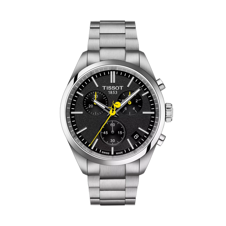 Tissot PR 100 Tour de France 40mm Quartz Black Dial Watch T150.417.11.051.00 – front view