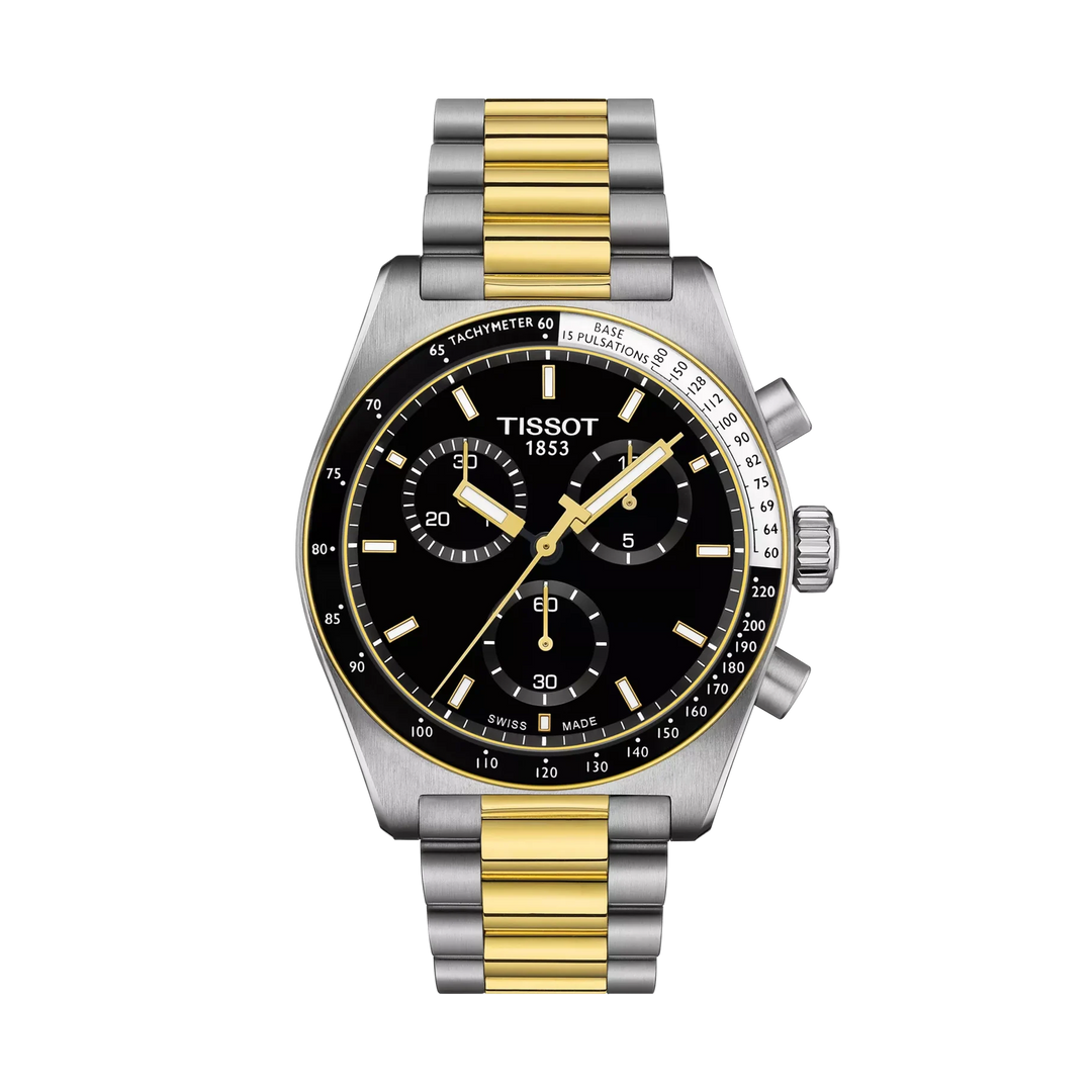 Tissot PR516 40mm Quartz Black Dial Watch T149.417.22.051.00 – front view