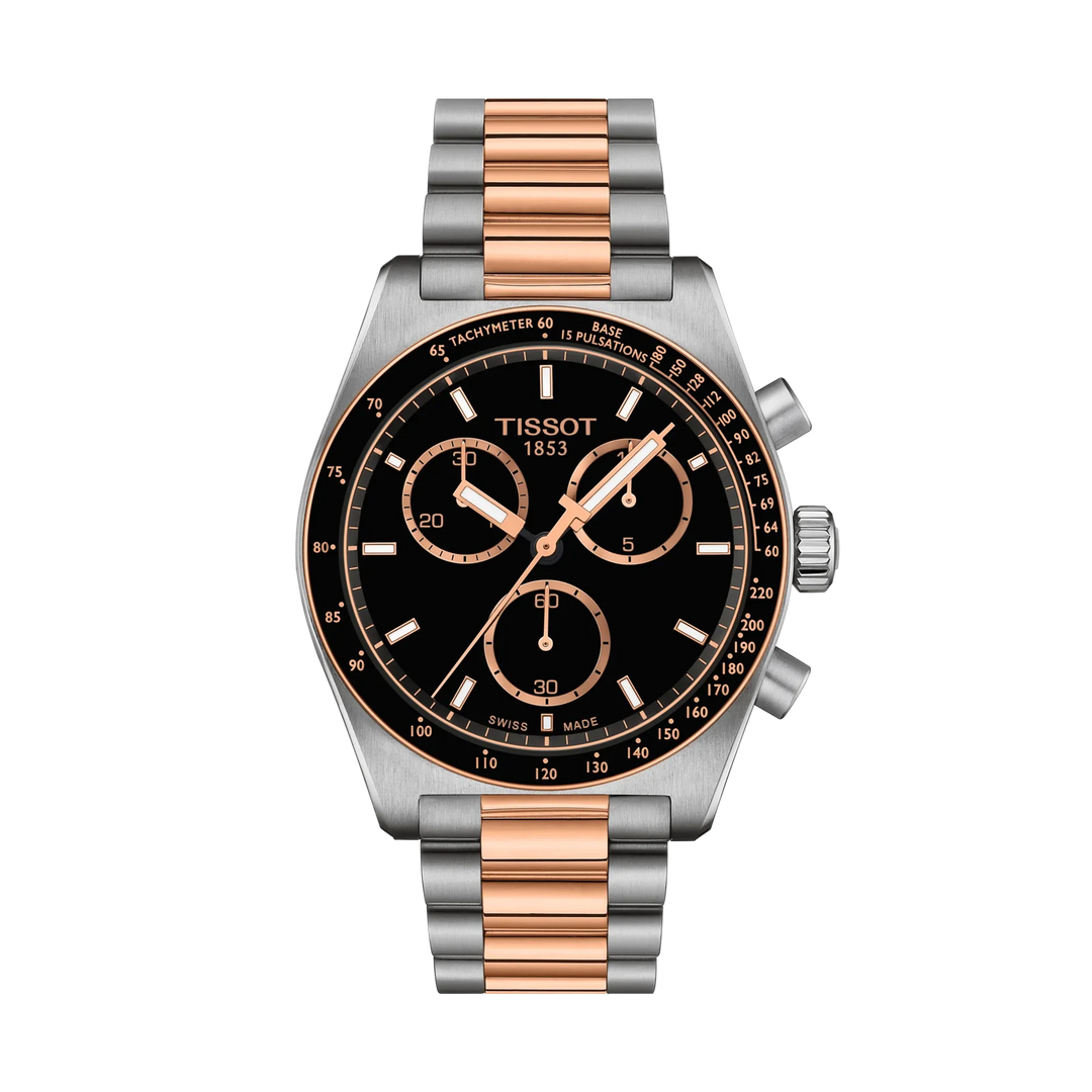 Tissot PR516 40mm Quartz Black Dial Watch T149.417.22.051.01 – front view