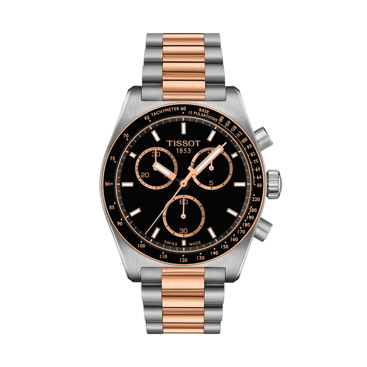 Tissot PR516 40mm Quartz Black Dial Watch T149.417.22.051.01 – front view