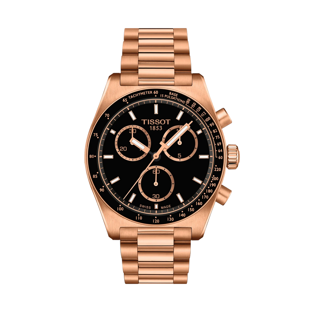 Tissot PR516 40mm Quartz Black Dial Watch T149.417.33.051.00 – front view
