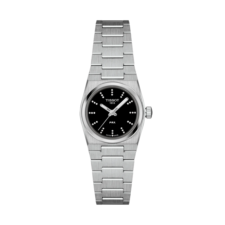 Tissot PRX 25mm Quartz Black Dial Watch T137.010.11.056.00 – front view