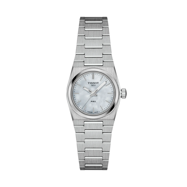 Tissot PRX 25mm Quartz White Mother-Of-Pearl Dial Watch T137.010.11.111.00 – front view