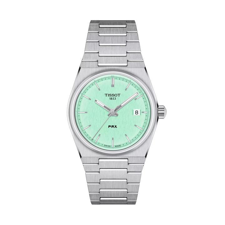 Tissot PRX 35mm Quartz Light Green Dial Watch T137.210.11.091.00 – front view