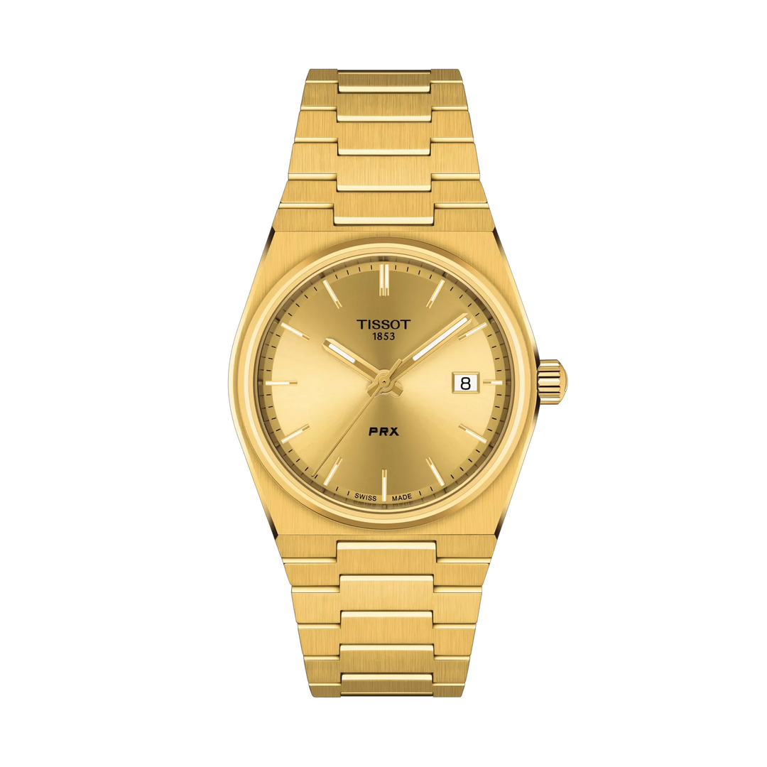 Tissot PRX 35mm Quartz Champagne Dial Watch T137.210.33.021.00 – front view