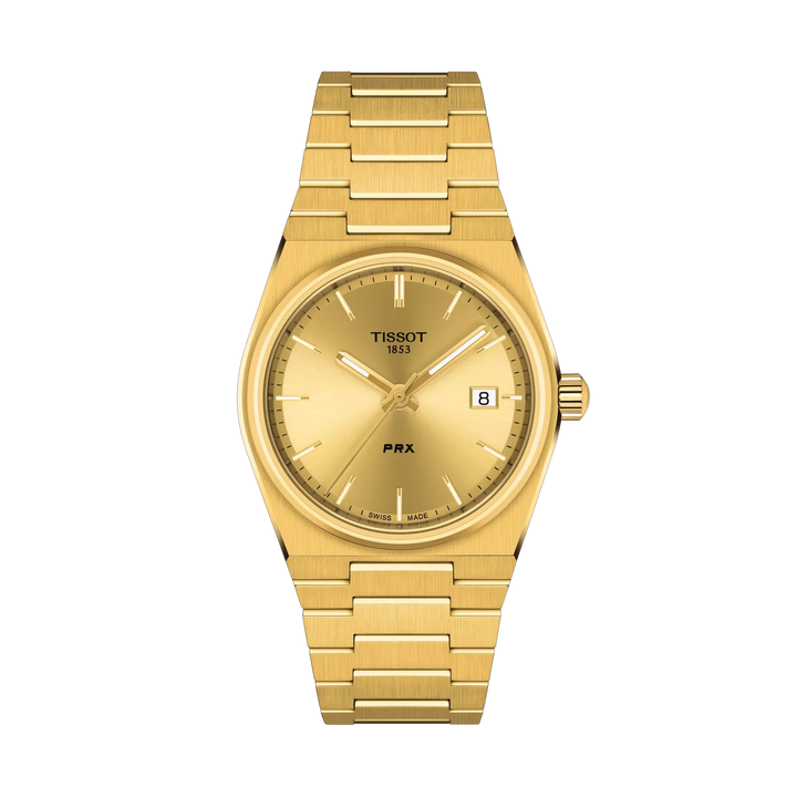 Tissot PRX 35mm Quartz Champagne Dial Watch T137.210.33.021.00 – front view