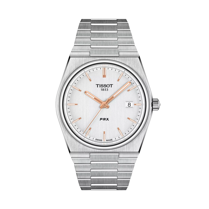 Tissot PRX 40mm Quartz Silver Dial Watch T137.410.11.031.00 – front view