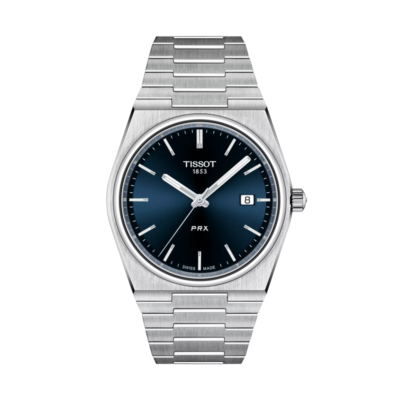 Tissot PRX 40mm Quartz Blue Dial Watch T137.410.11.041.00 – front view
