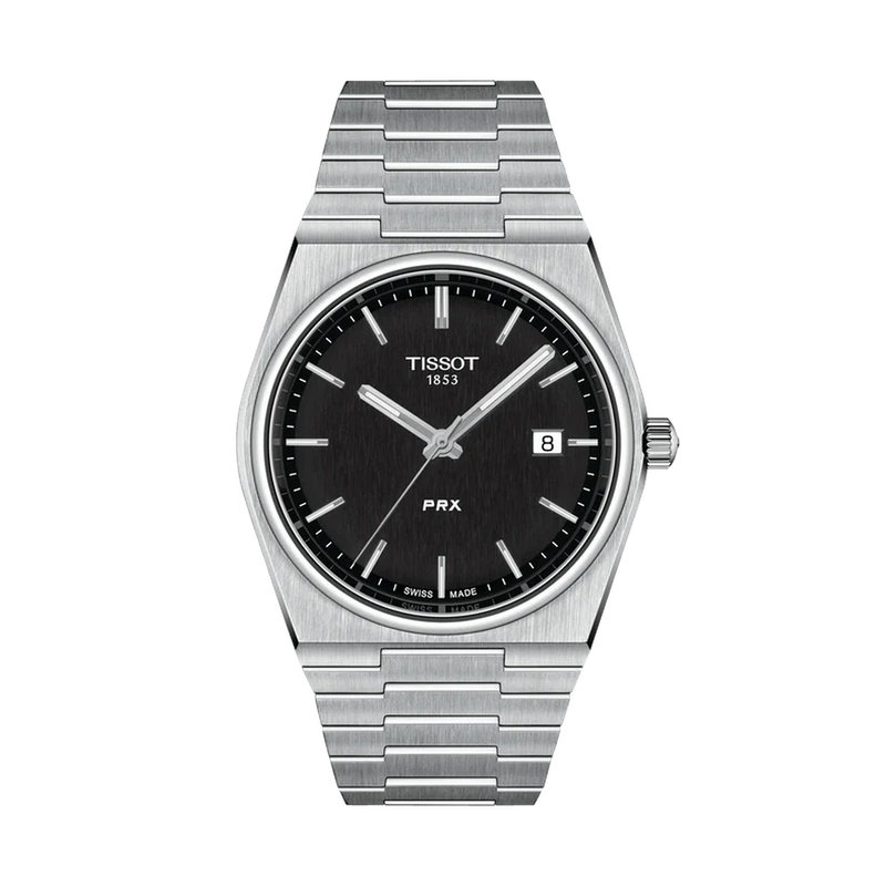 Tissot PRX 40mm Quartz Black Dial Watch T137.410.11.051.00 – front view