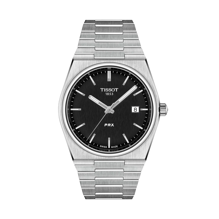 Tissot PRX 40mm Quartz Black Dial Watch T137.410.11.051.00 – front view