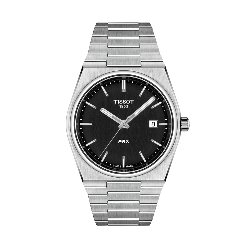 Tissot PRX 40mm Quartz Black Dial Watch T137.410.11.051.00 – front view
