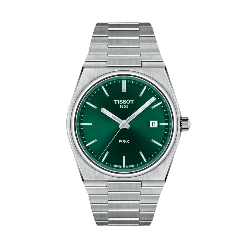 Tissot PRX 40mm Quartz Green Dial Watch T137.410.11.091.00 – front view