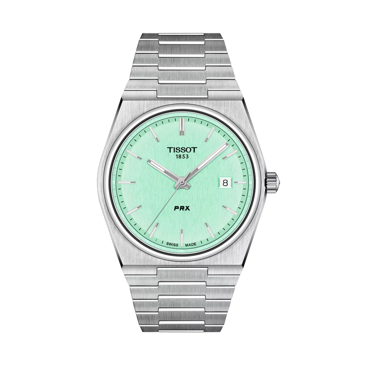 Tissot PRX 40mm Quartz Light Green Dial Watch T137.410.11.091.01 – front view
