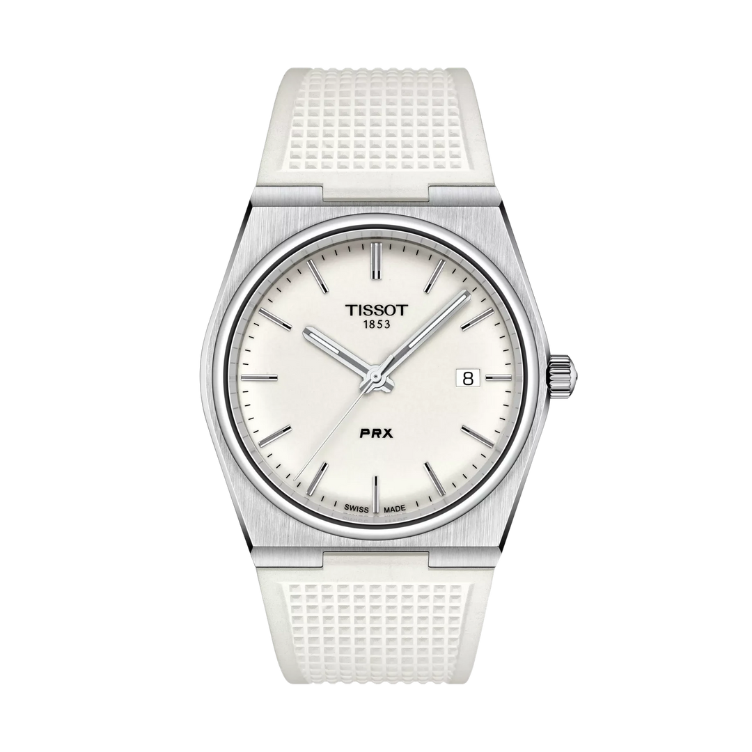 Tissot PRX 40mm Quartz White Dial Watch T137.410.17.011.00 – front view