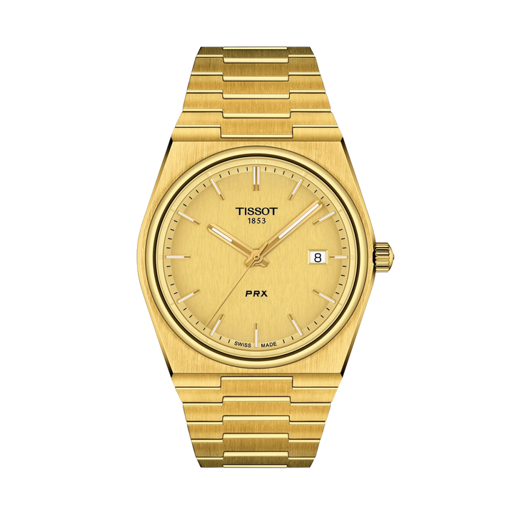 Tissot PRX 40mm Quartz Champagne Dial Watch T137.410.33.021.00 – front view