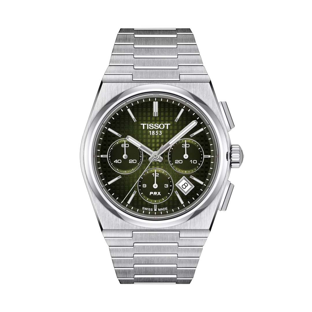 Tissot PRX 42mm Automatic Green Dial Watch T137.427.11.091.00 – front view