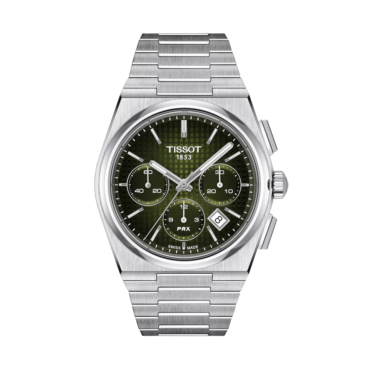 Tissot PRX 42mm Automatic Green Dial Watch T137.427.11.091.00 – front view