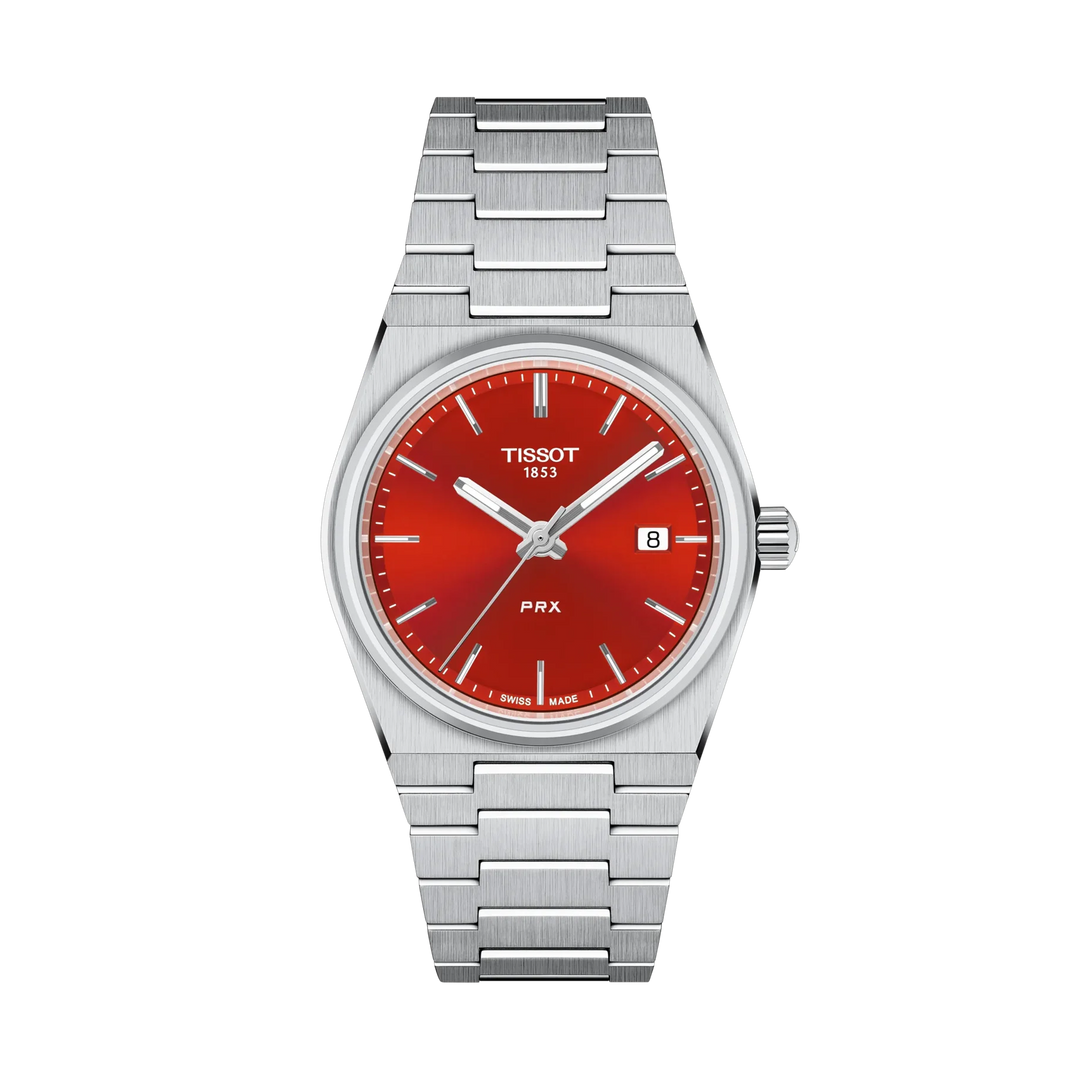 Tissot PRX 35mm Quartz Red Dial Watch T137.210.11.421.00 – front view