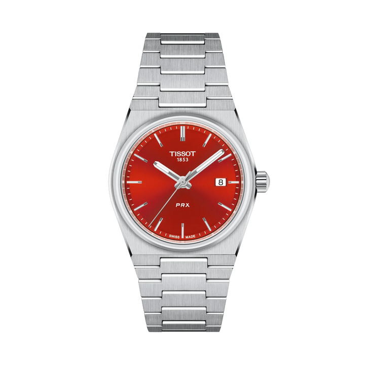 Tissot PRX 35mm Quartz Red Dial Watch T137.210.11.421.00 – front view