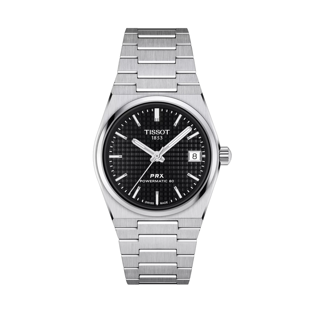 Tissot PRX 35mm Automatic Black Dial Watch T137.207.11.051.00 – front view