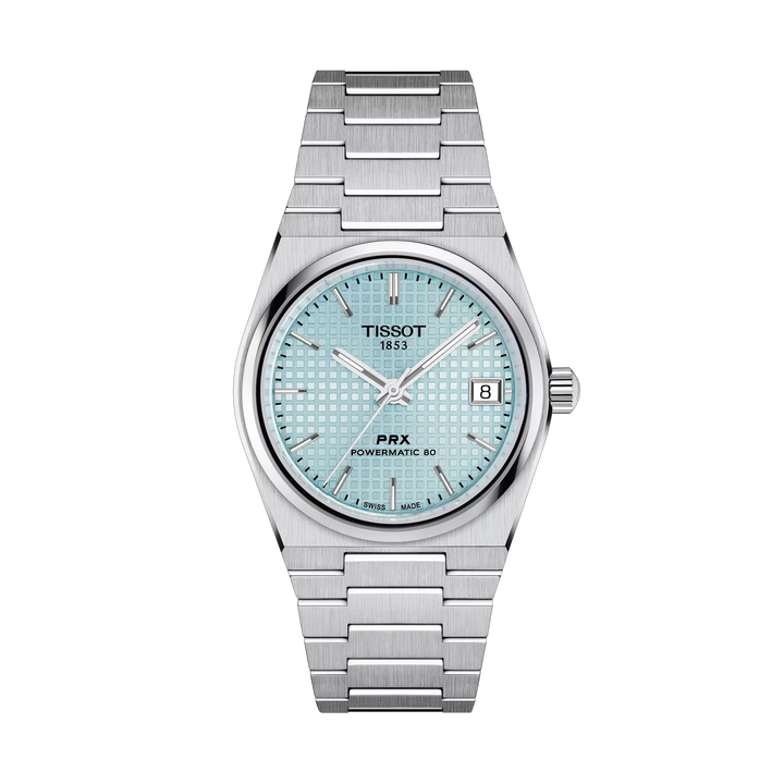 Tissot PRX 35mm Automatic Ice Blue Dial Watch T137.207.11.351.00 – front view