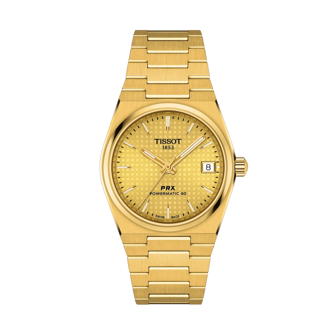 Tissot PRX 35mm Automatic Champagne Dial Watch T137.207.33.021.00 – front view