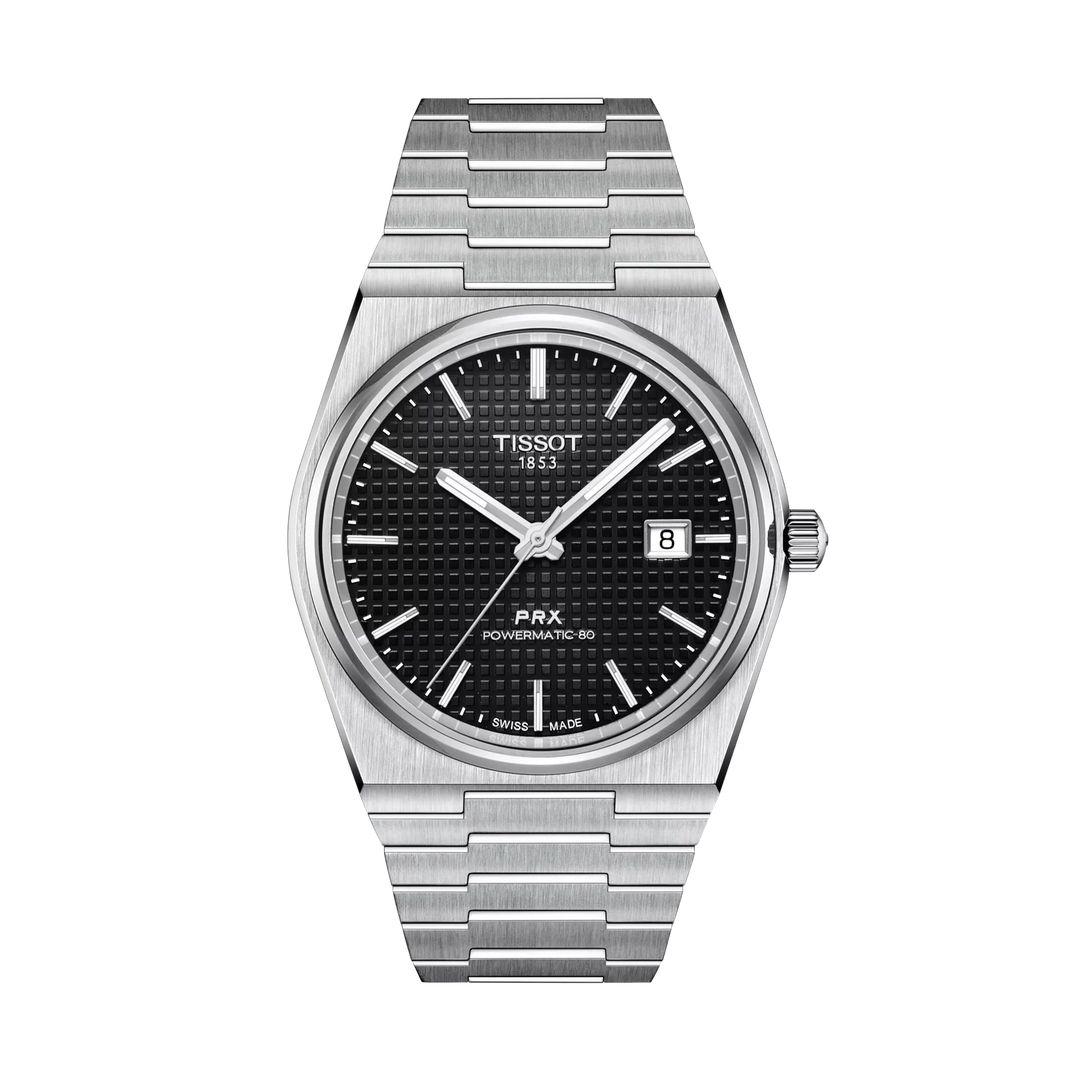 Tissot PRX 40mm Automatic Black Dial Watch T137.407.11.051.00 – front view