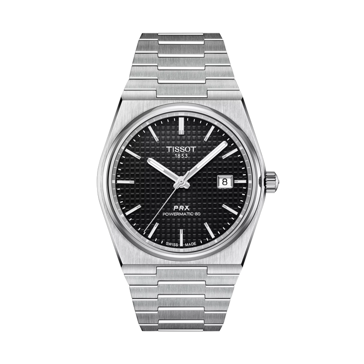 Tissot PRX 40mm Automatic Black Dial Watch T137.407.11.051.00 – front view