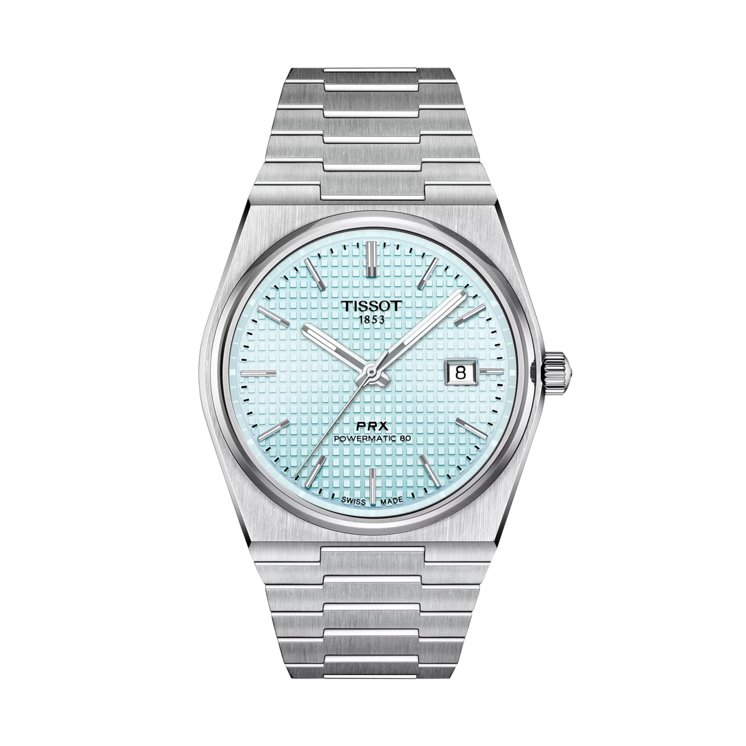 Tissot PRX 40mm Automatic Ice Blue Dial Watch T137.407.11.351.00 – front view