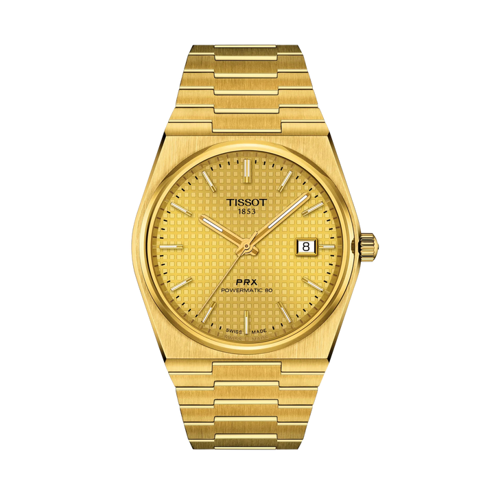 Tissot PRX 40mm Automatic Champagne Dial Watch T137.407.33.021.00 – front view