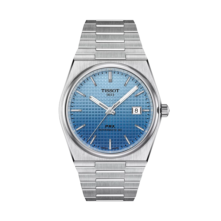 Tissot PRX 40mm Automatic Ice Blue Dial Watch T137.407.11.351.01 – front view