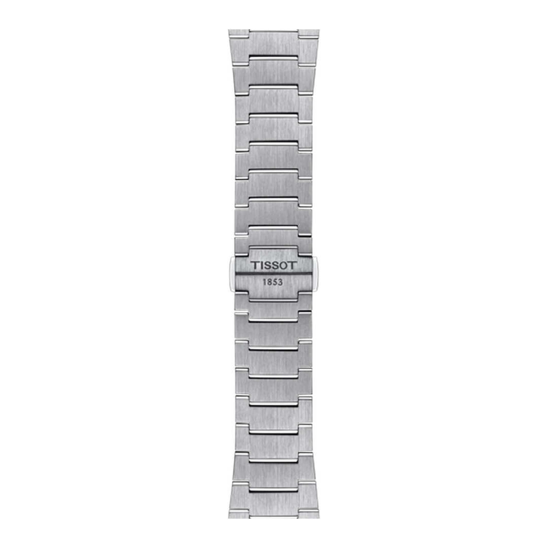 Tissot PRX integrated stainless steel bracelet and butterfly clasp