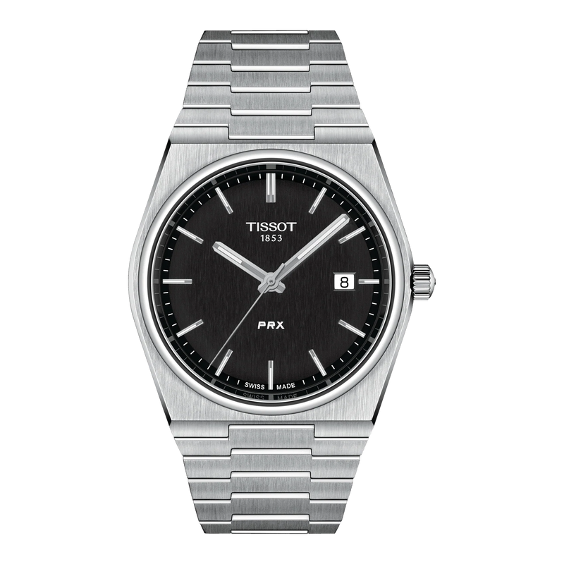 Tissot PRX 40mm black dial quartz watch T137.410.11.051.00