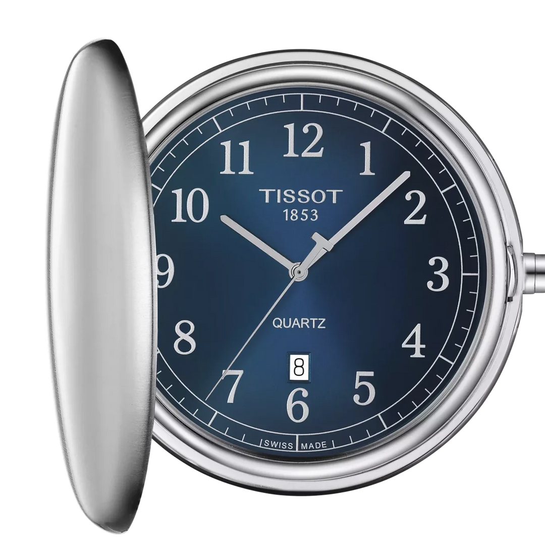 Tissot Savonnette 48.5mm Quartz Blue Gradient Dial Watch T862.410.19.042.00 – front view