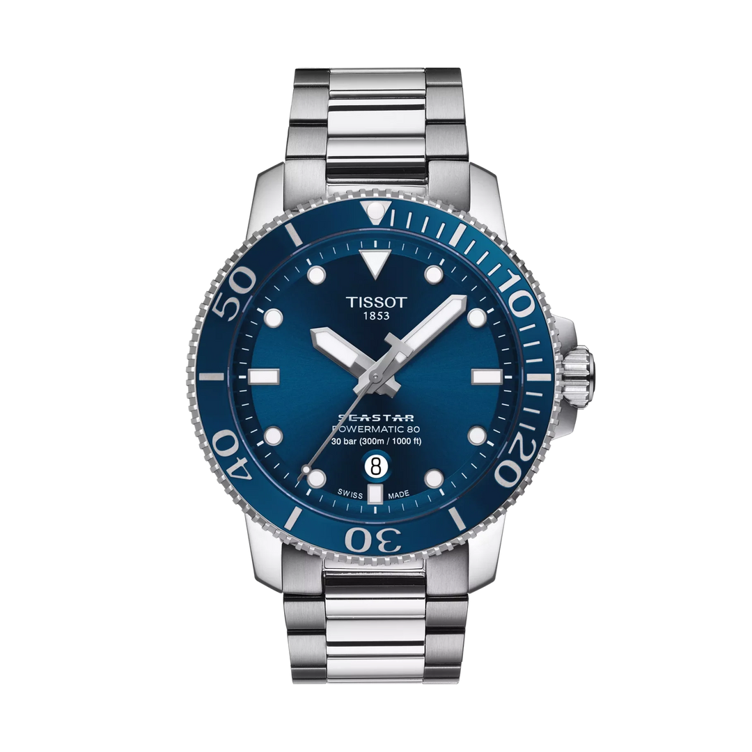 Tissot Seastar 1000 43mm Automatic Blue Dial Watch T120.407.11.041.03 – front view