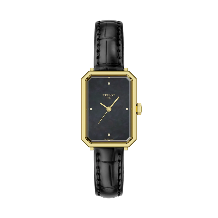 Tissot SRV 30mm Quartz Black Mother-Of-Pearl Dial Watch T160.110.36.126.00 – front view
