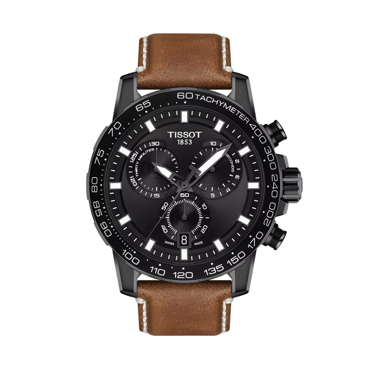Tissot Supersport Chrono 45.5mm Quartz Black Dial Watch T125.617.36.051.01 – front view